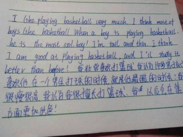 篮球训练英语作文怎么写的好看